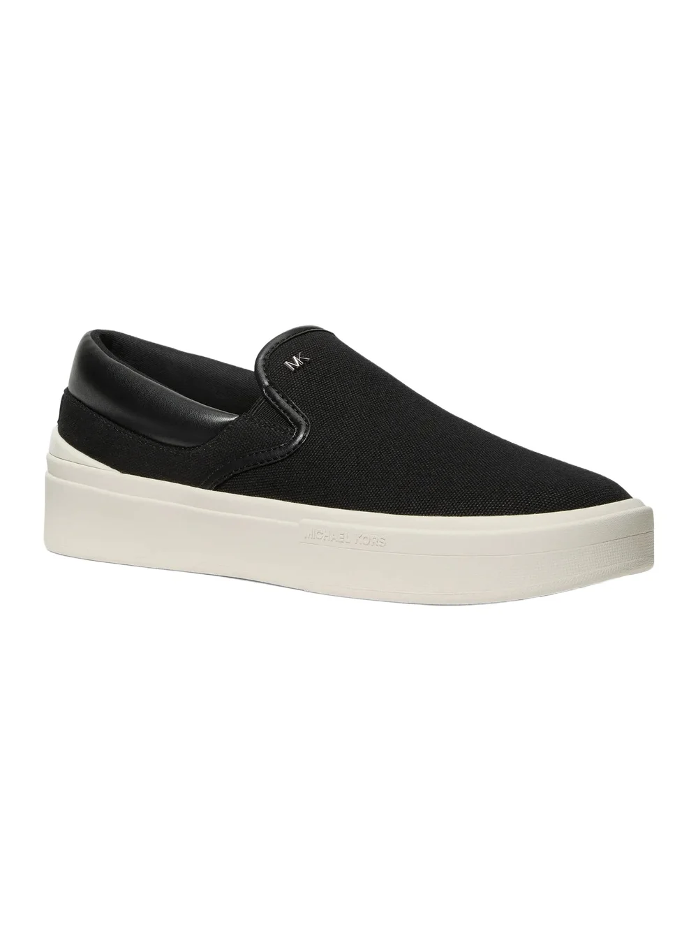 Michael Kors Collection Eddie Cotton Canvas Slip-On Sneaker in Black