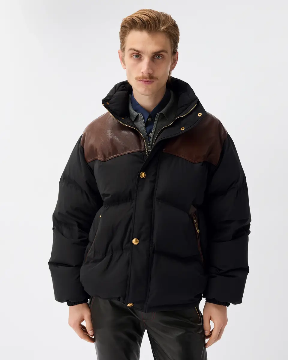 Versace Leather-Trim Padded Jacket | Thumbnail 2