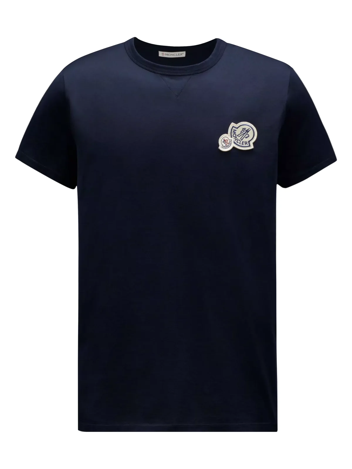 Double Logo Patch Cotton T-shirt Double Logo Patch Cotton T-shirt