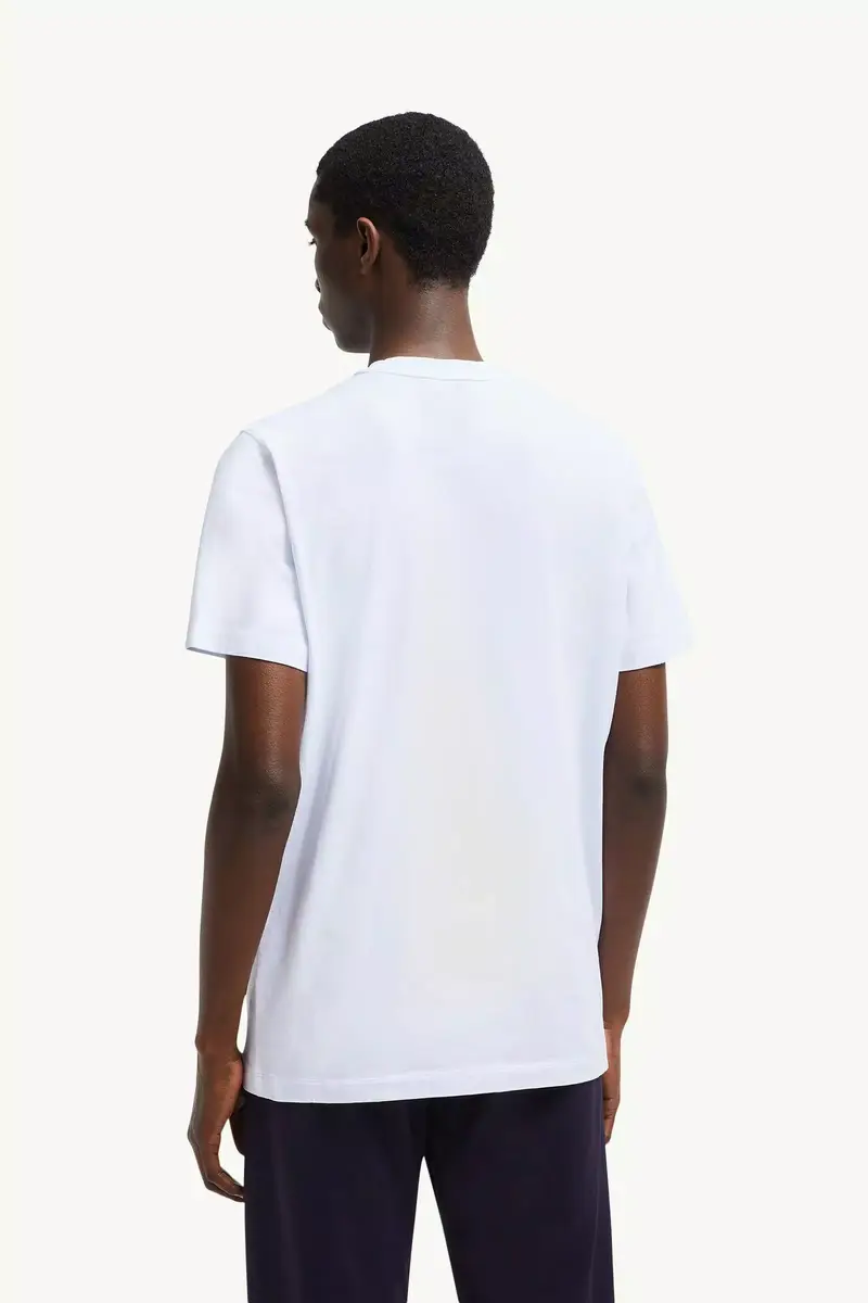 Moncler Flocked Logo Cotton T-shirt | Thumbnail 6