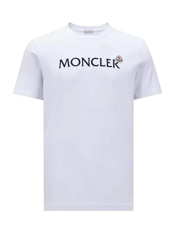 Flocked Logo Cotton T-shirt Flocked Logo Cotton T-shirt