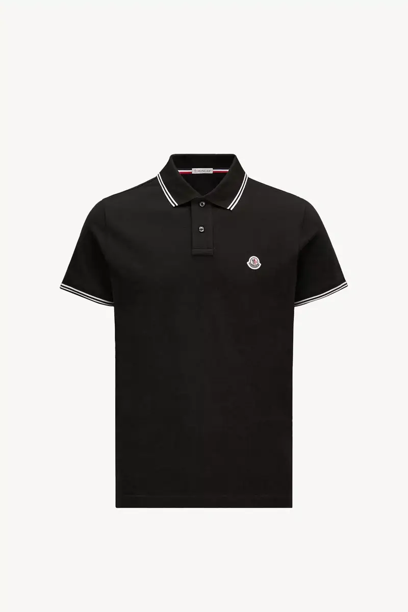 Moncler Logo Patch Cotton Polo Shirt | Thumbnail 2 Moncler Logo Patch Cotton Polo Shirt | Thumbnail 2