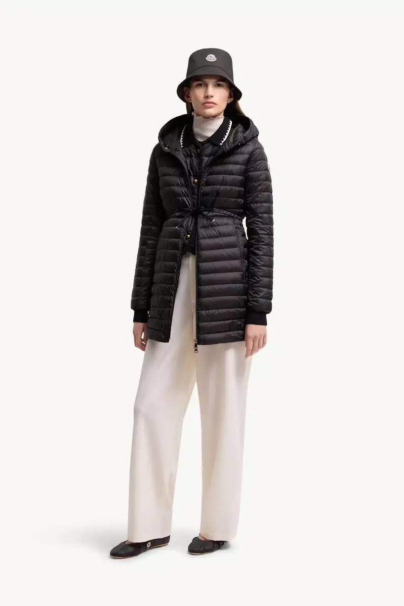 Moncler Barbel Hooded Fit & Flare Long Down Jacket | Thumbnail 3