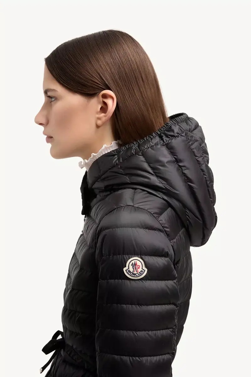 Moncler Barbel Hooded Fit & Flare Long Down Jacket | Thumbnail 4