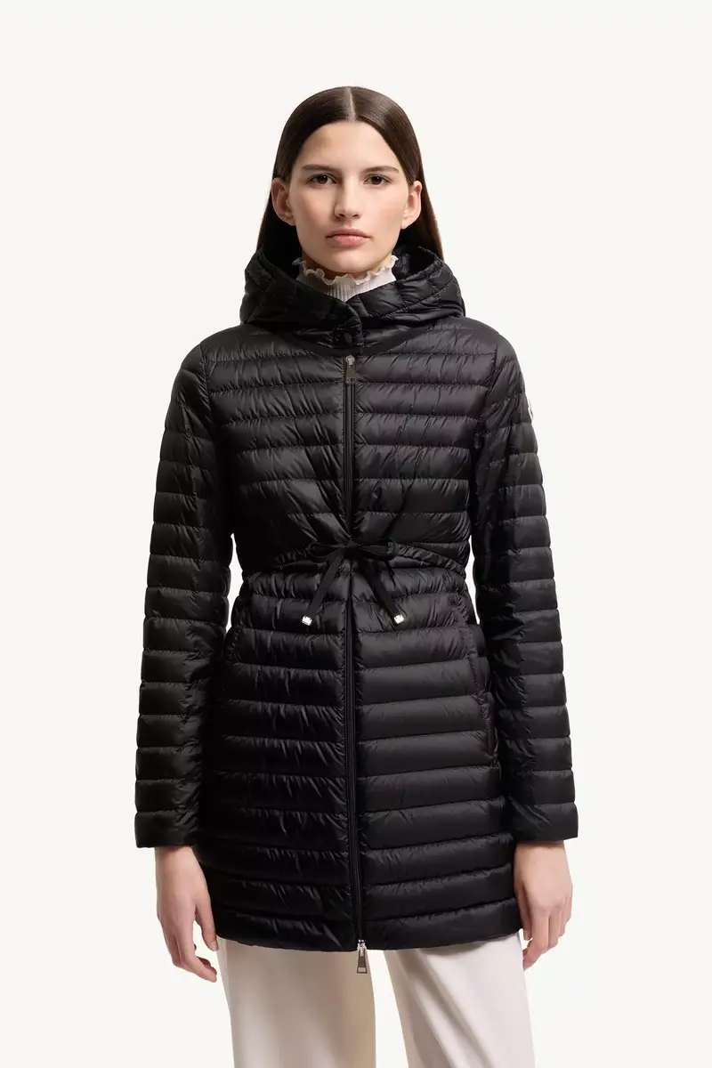 Moncler Barbel Hooded Fit & Flare Long Down Jacket | Thumbnail 5