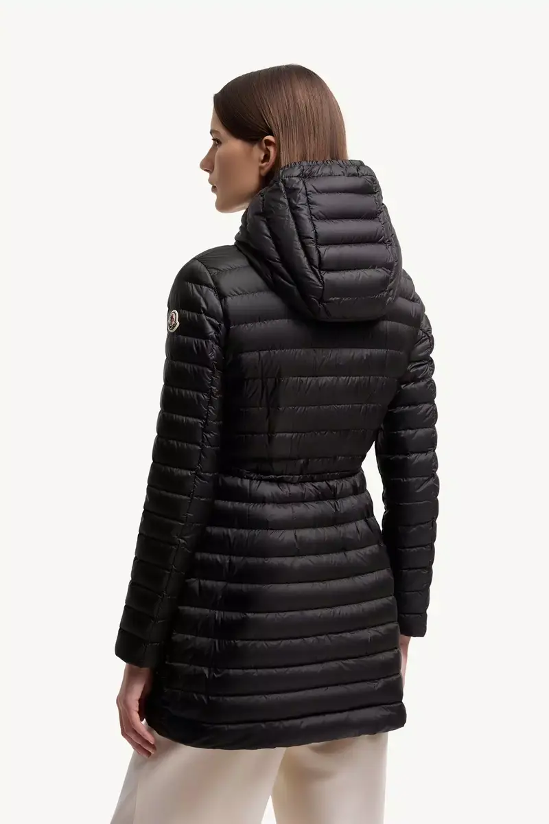 Moncler Barbel Hooded Fit & Flare Long Down Jacket | Thumbnail 6