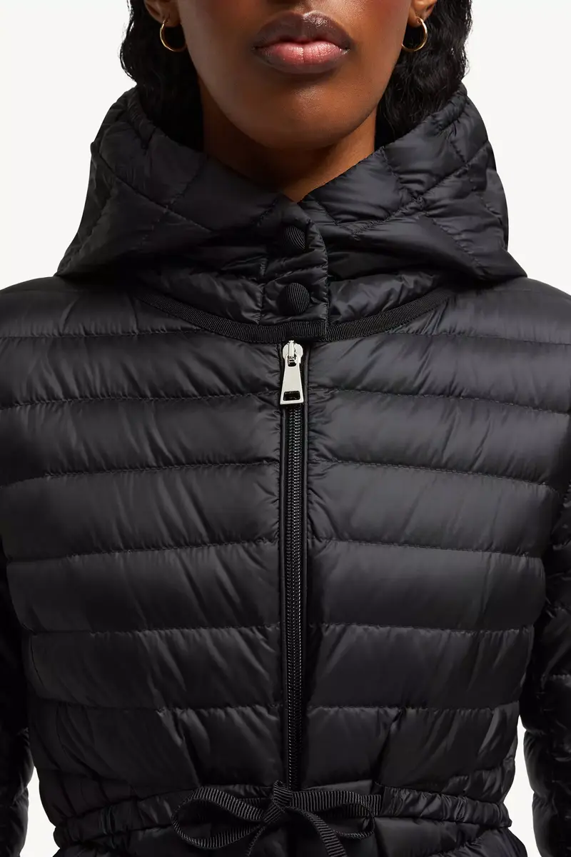 Moncler Barbel Hooded Fit & Flare Long Down Jacket | Thumbnail 8