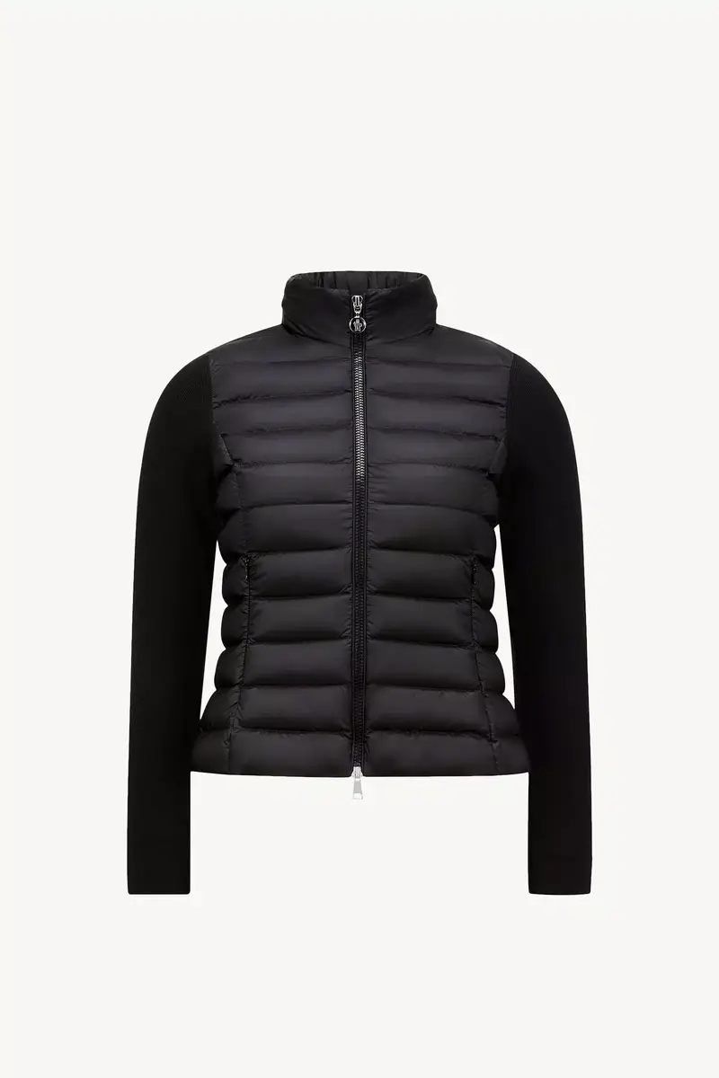 Moncler Padded Wool Zip-up Cardigan | Thumbnail 2 Moncler Padded Wool Zip-up Cardigan | Thumbnail 2
