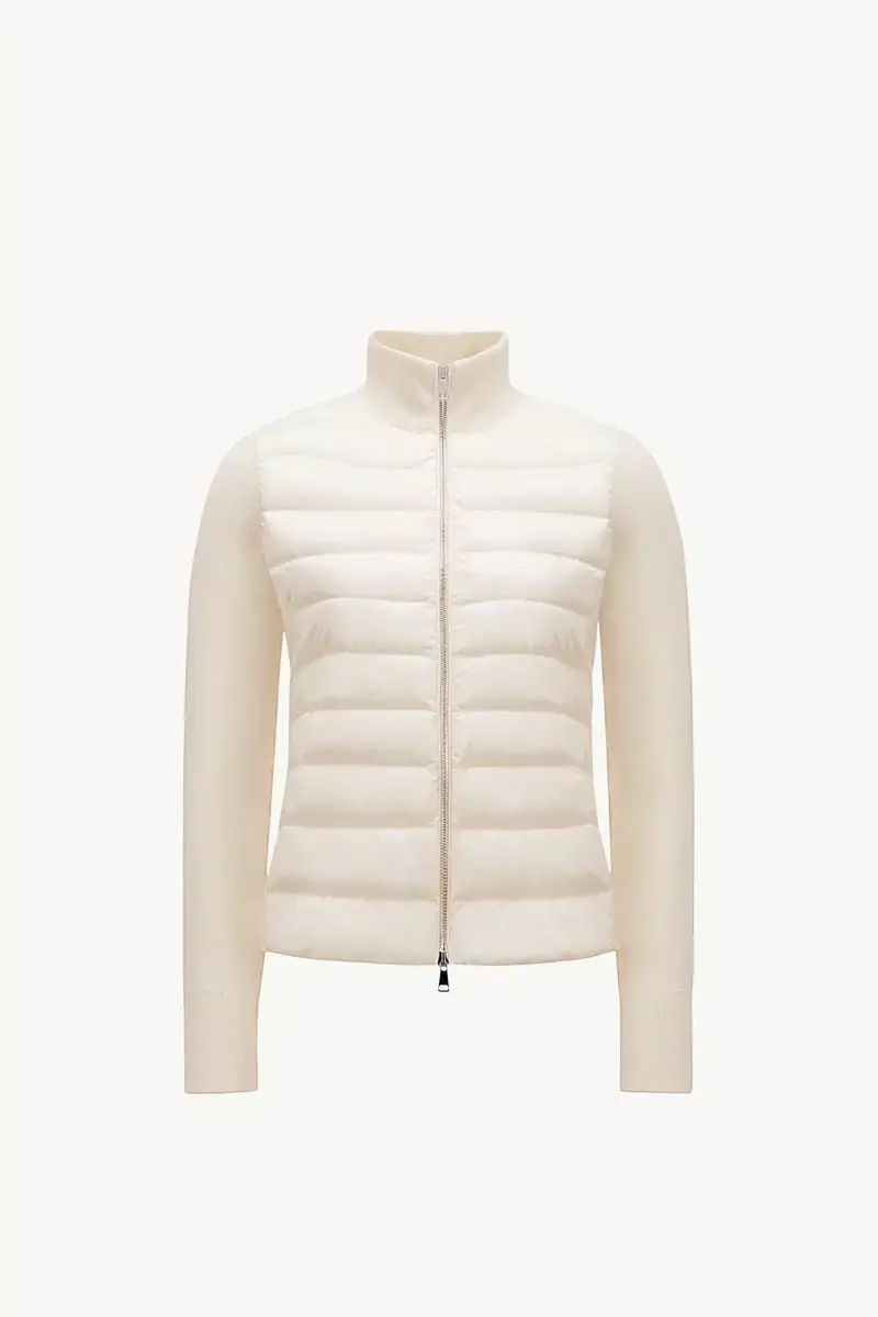 Moncler Padded Wool Zip-up Cardigan | Thumbnail 2 Moncler Padded Wool Zip-up Cardigan | Thumbnail 2