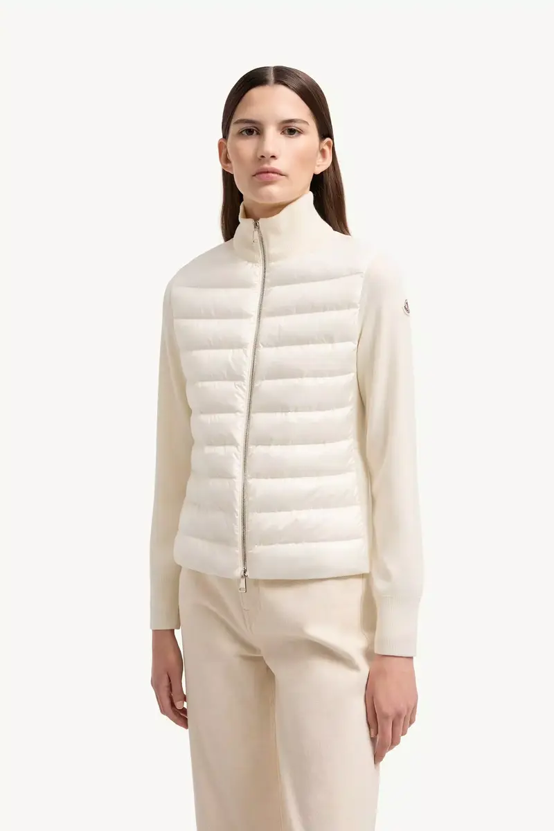 Moncler Padded Wool Zip-up Cardigan | Thumbnail 5 Moncler Padded Wool Zip-up Cardigan | Thumbnail 5