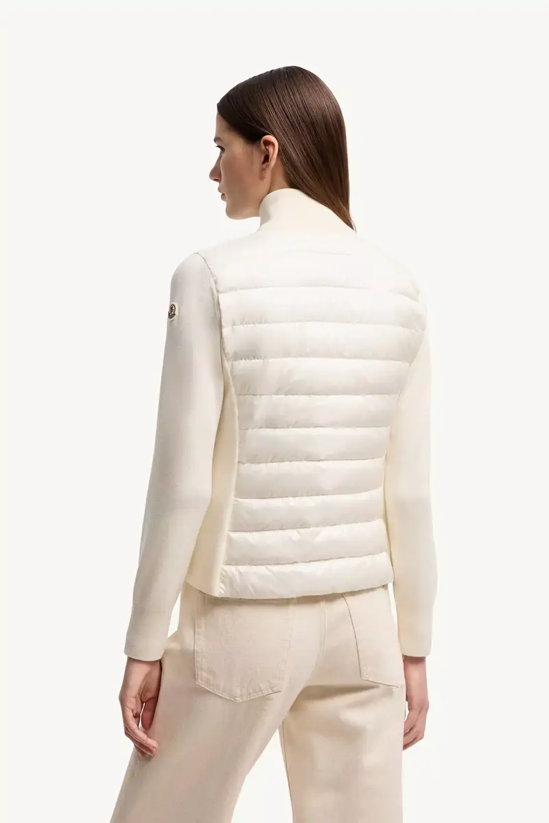 Moncler Padded Wool Zip-up Cardigan | Thumbnail 6 Moncler Padded Wool Zip-up Cardigan | Thumbnail 6
