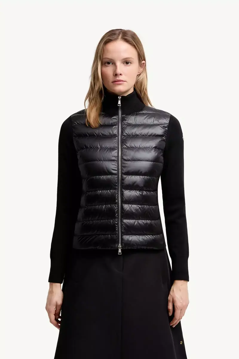 Moncler Padded Wool Zip-up Cardigan | Thumbnail 5 Moncler Padded Wool Zip-up Cardigan | Thumbnail 5