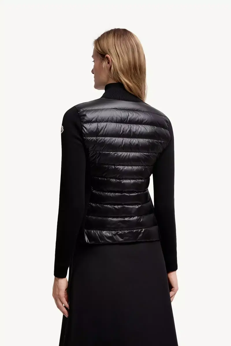 Moncler Padded Wool Zip-up Cardigan | Thumbnail 6 Moncler Padded Wool Zip-up Cardigan | Thumbnail 6