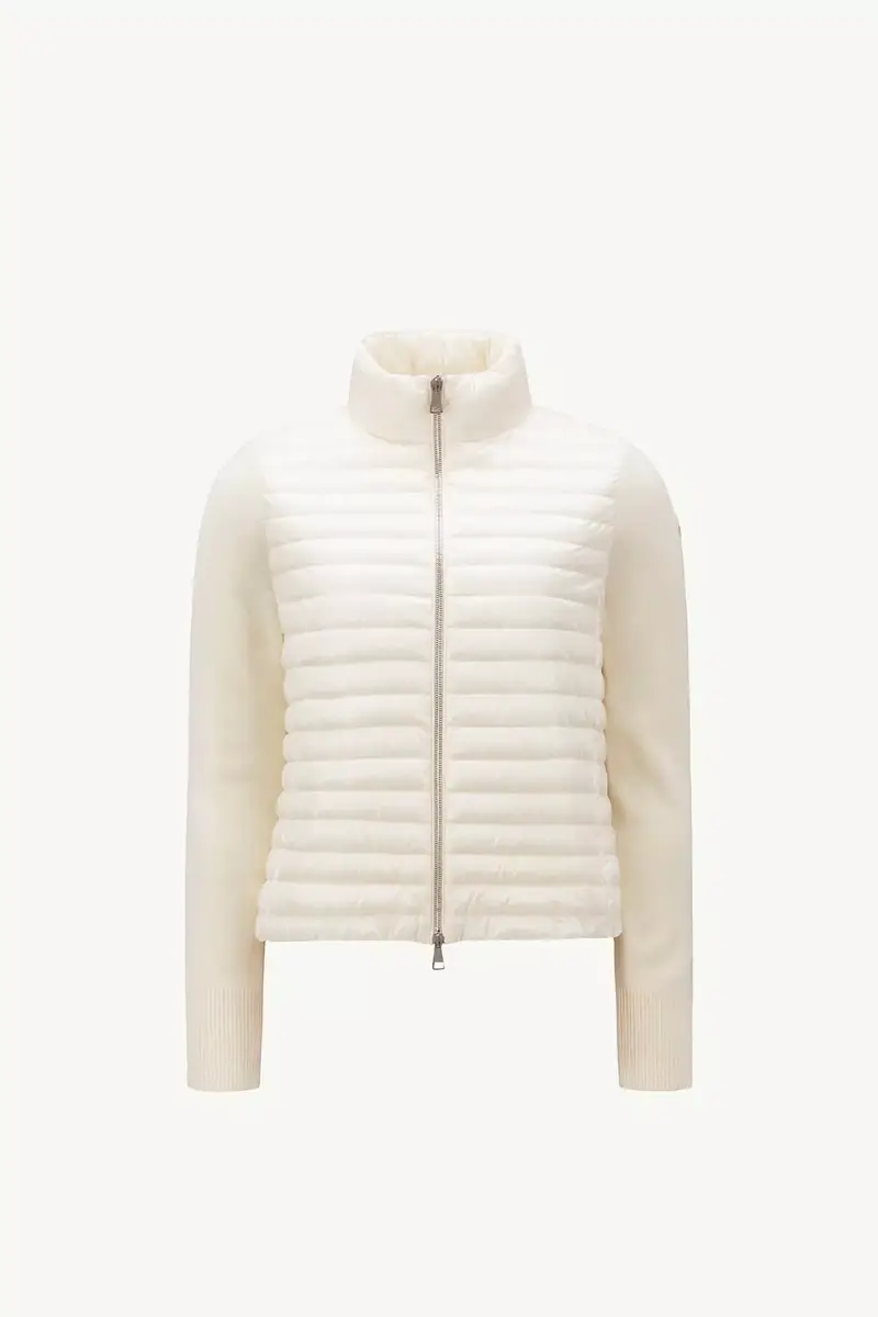 Moncler Padded Wool Zip-up Cardigan | Thumbnail 2 Moncler Padded Wool Zip-up Cardigan | Thumbnail 2