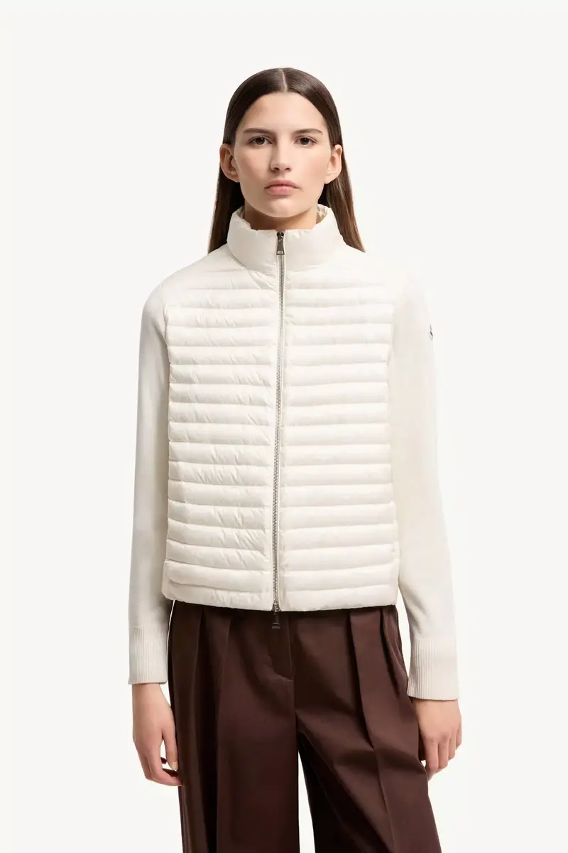 Moncler Padded Wool Zip-up Cardigan | Thumbnail 5 Moncler Padded Wool Zip-up Cardigan | Thumbnail 5