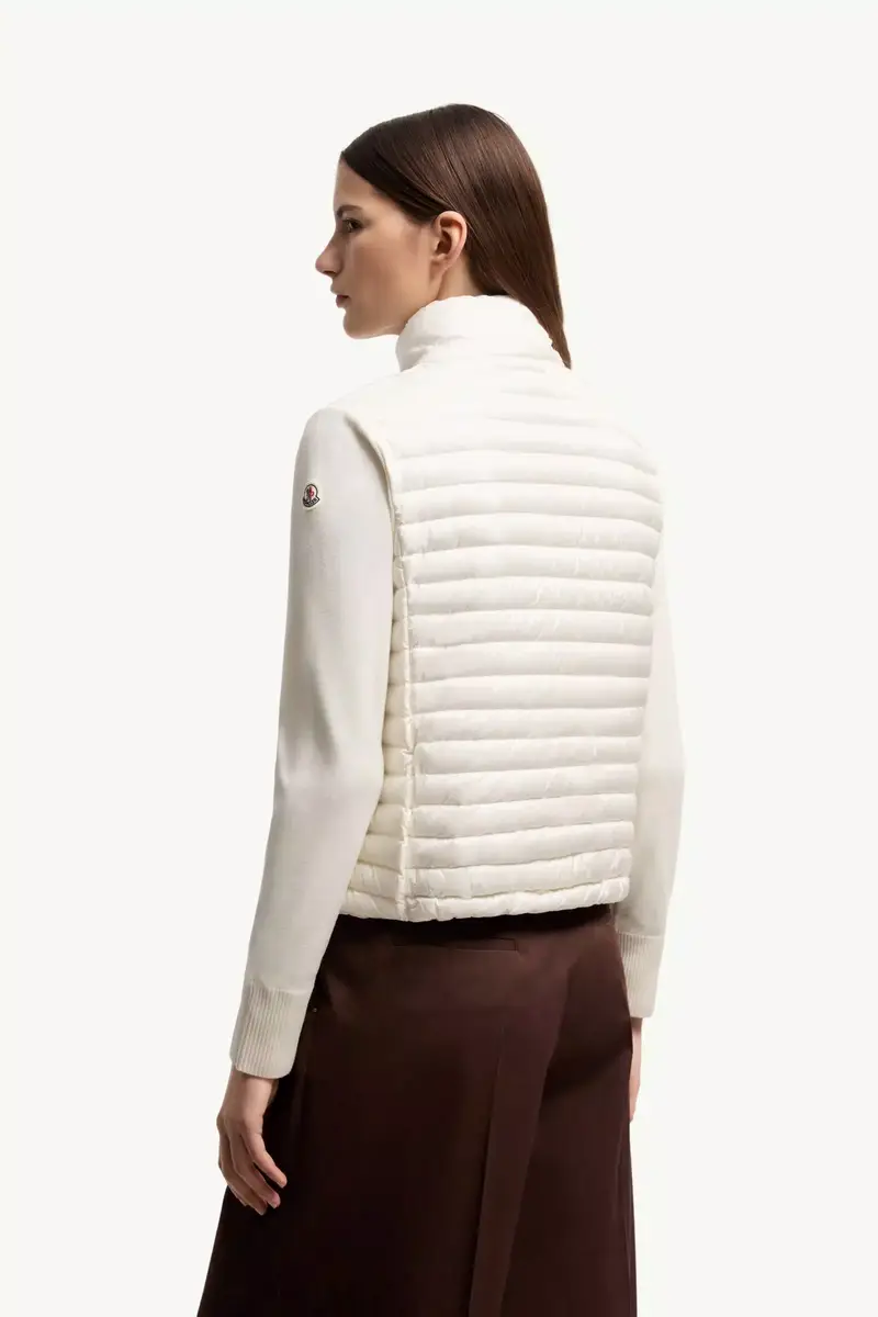 Moncler Padded Wool Zip-up Cardigan | Thumbnail 6 Moncler Padded Wool Zip-up Cardigan | Thumbnail 6