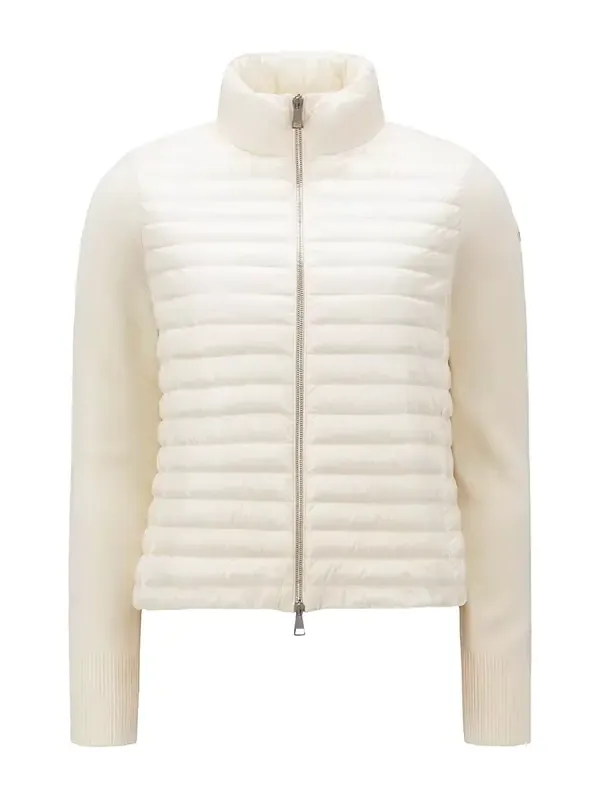 Padded Wool Zip-up Cardigan Padded Wool Zip-up Cardigan