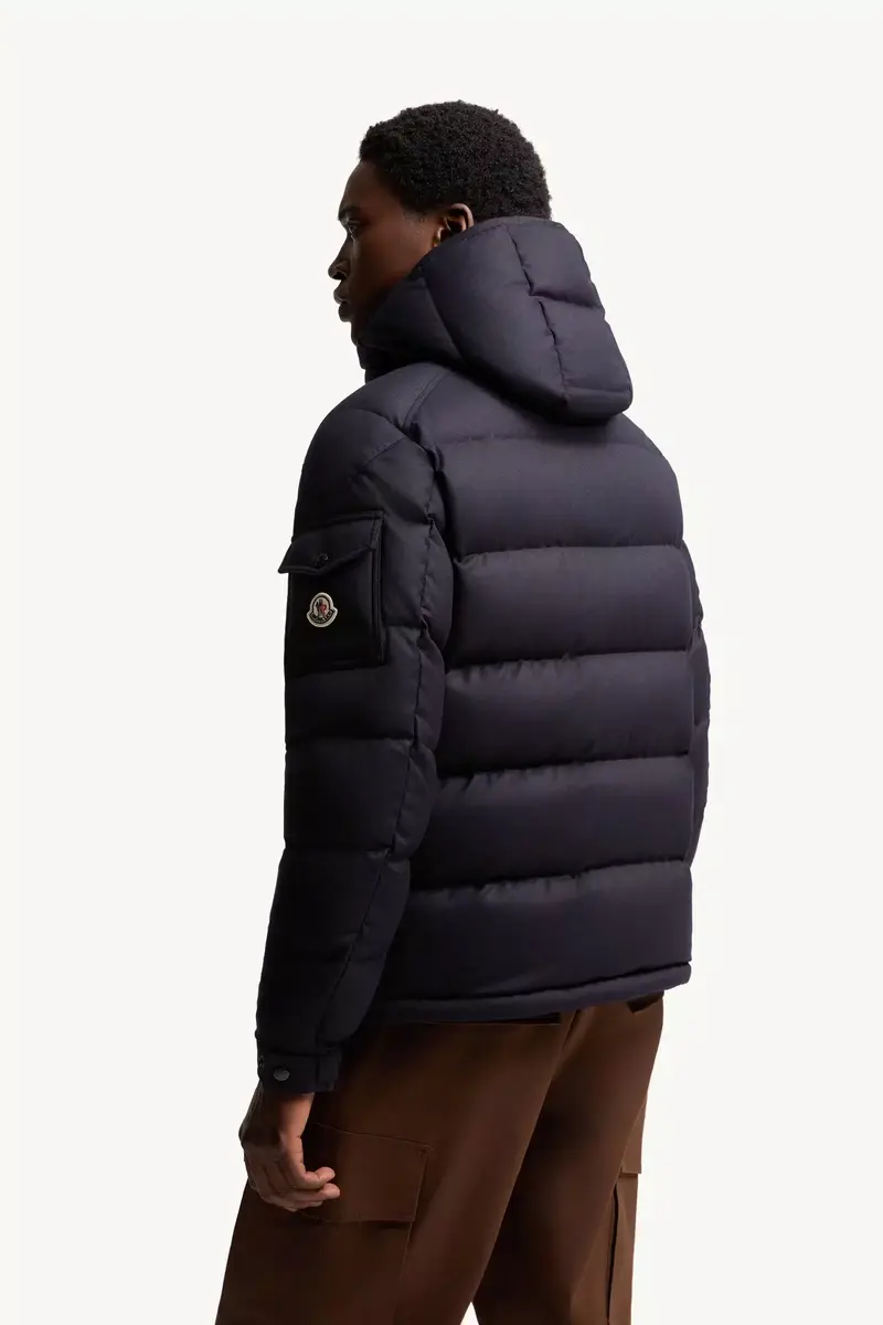 Moncler Montgenevre Hooded Wool Flannel Short Down Jacket | Thumbnail 6