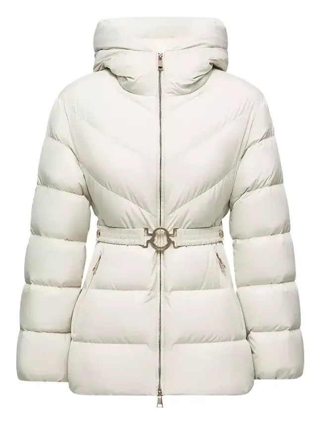 Brosse Diagonal-quilted Hooded Short Down Jacket Brosse Diagonal-quilted Hooded Short Down Jacket