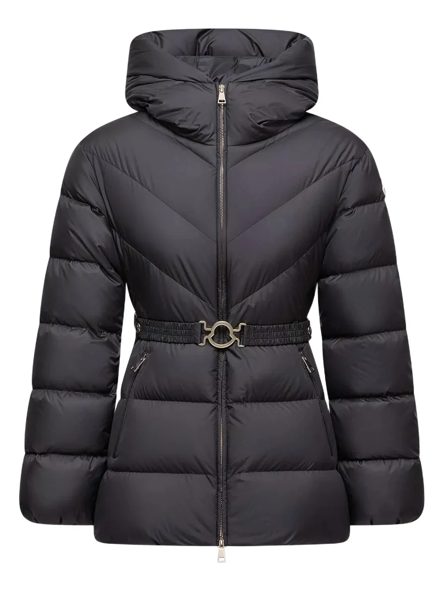 Brosse Diagonal-quilted Hooded Short Down Jacket Brosse Diagonal-quilted Hooded Short Down Jacket