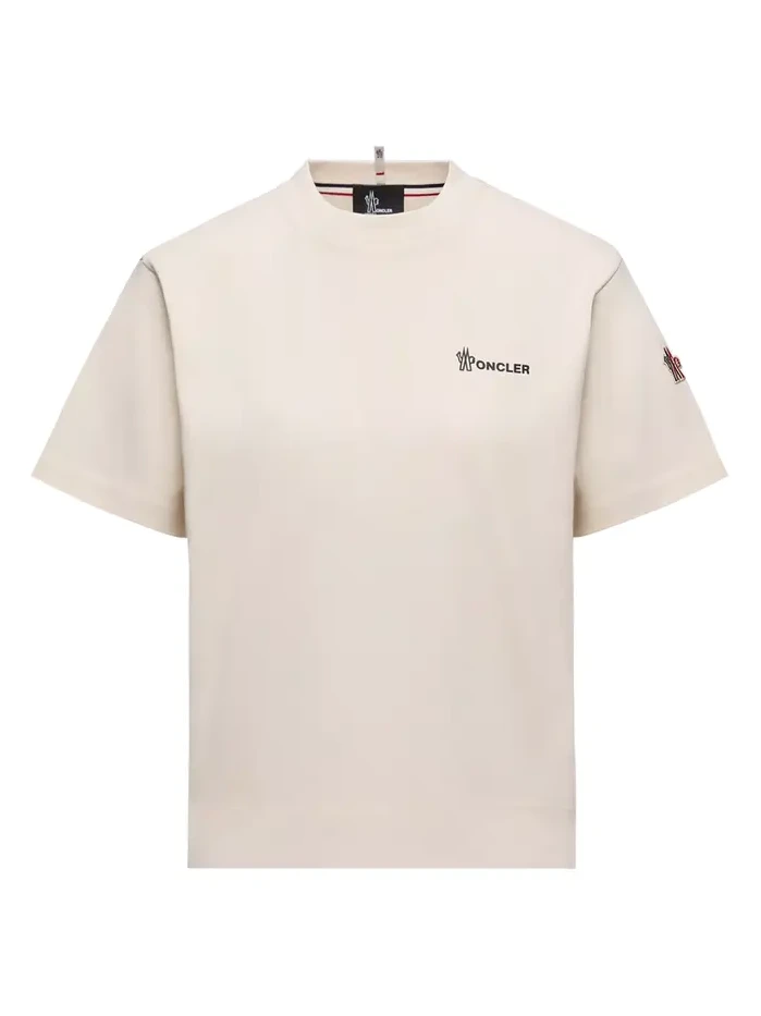 Moncler Grenoble Embossed Logo Cotton T-shirt
