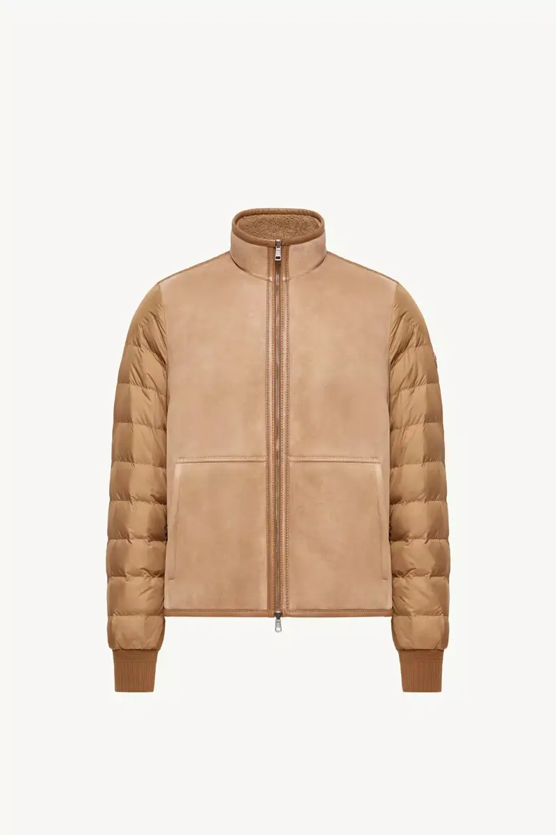 Moncler Crachin Reversible Shearling & Nappa Short Down Jacket | Thumbnail 2 Moncler Crachin Reversible Shearling & Nappa Short Down Jacket | Thumbnail 2