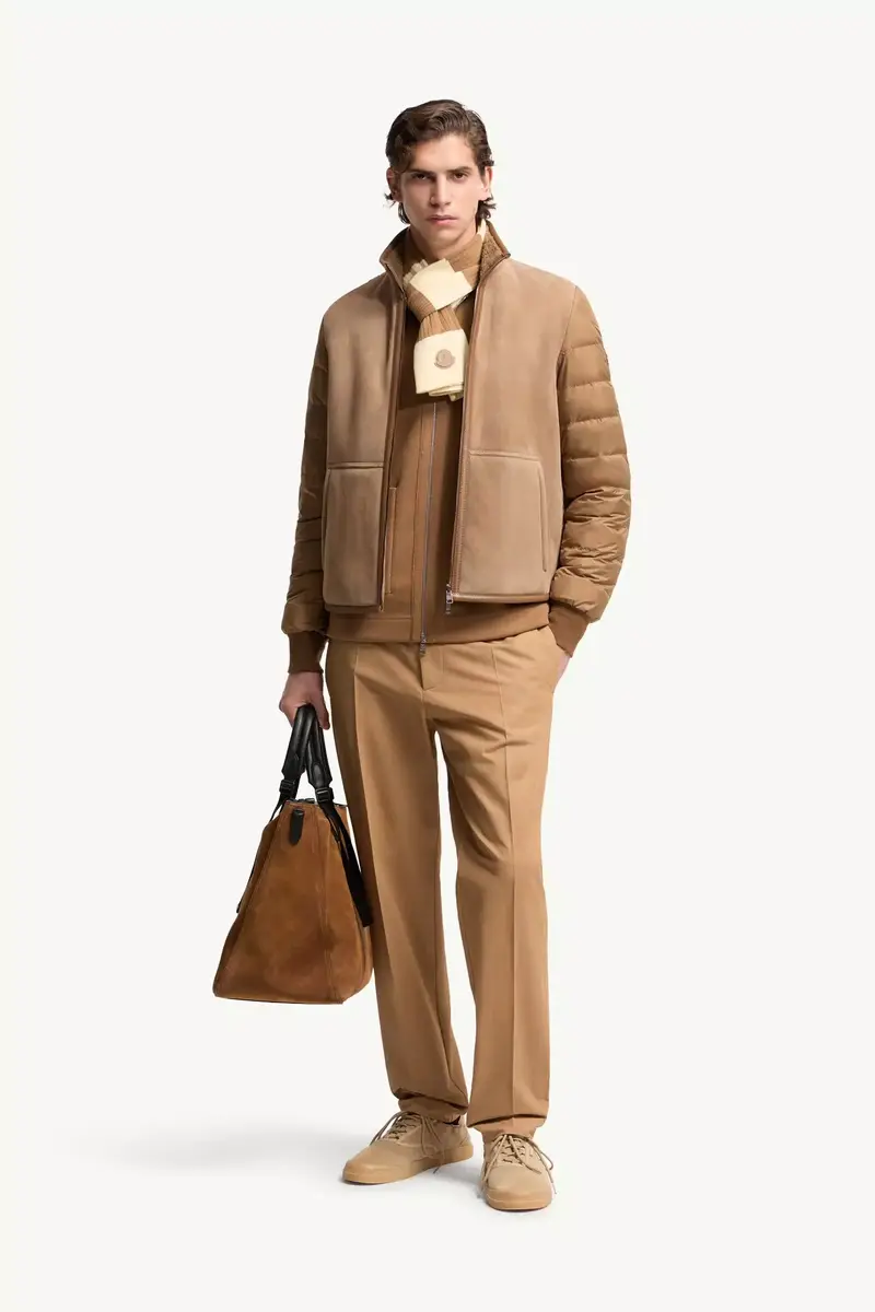 Moncler Crachin Reversible Shearling & Nappa Short Down Jacket | Thumbnail 3 Moncler Crachin Reversible Shearling & Nappa Short Down Jacket | Thumbnail 3