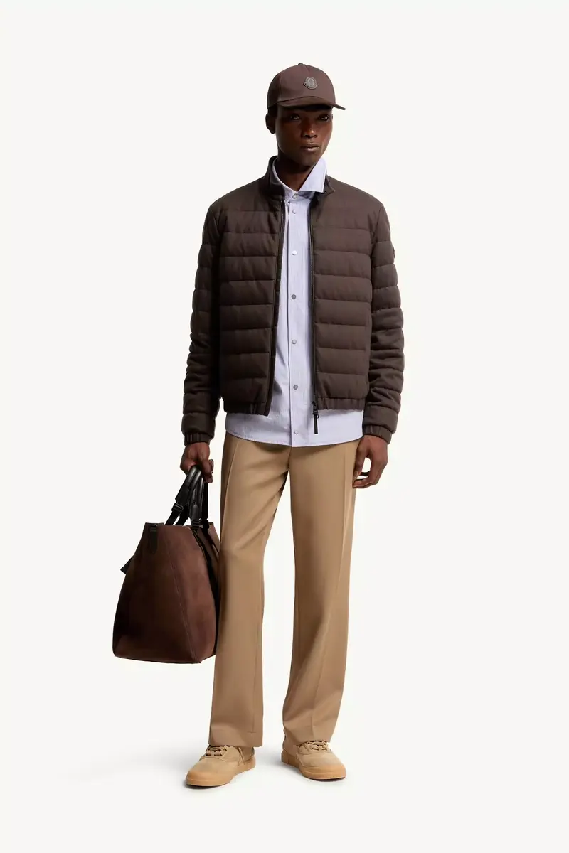 Moncler Luray Cashmere Blend Short Down Jacket | Thumbnail 3