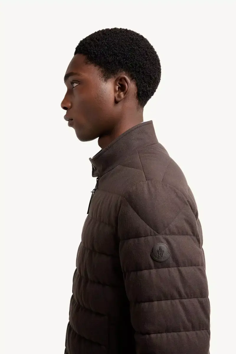 Moncler Luray Cashmere Blend Short Down Jacket | Thumbnail 4