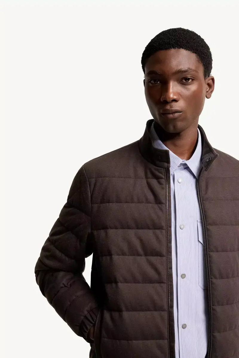 Moncler Luray Cashmere Blend Short Down Jacket | Thumbnail 7