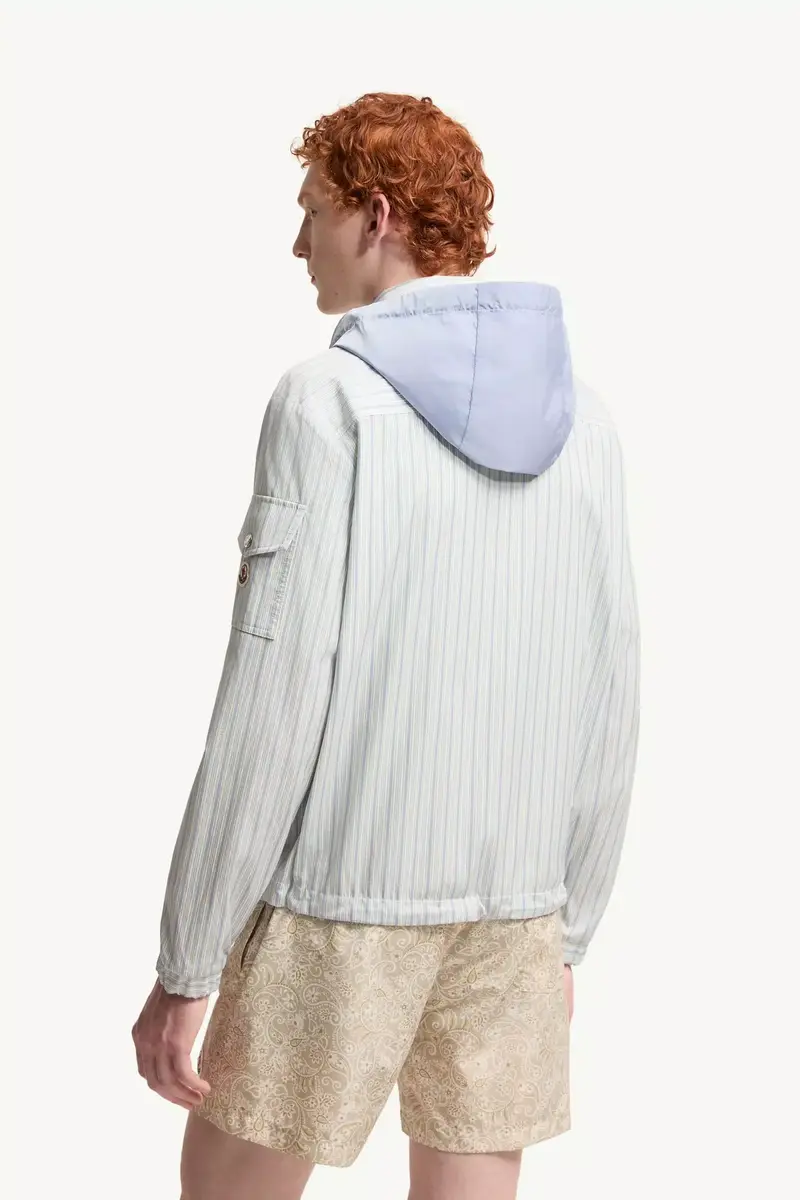 Moncler Havas Striped Poplin Shirt Jacket | Thumbnail 6 Moncler Havas Striped Poplin Shirt Jacket | Thumbnail 6