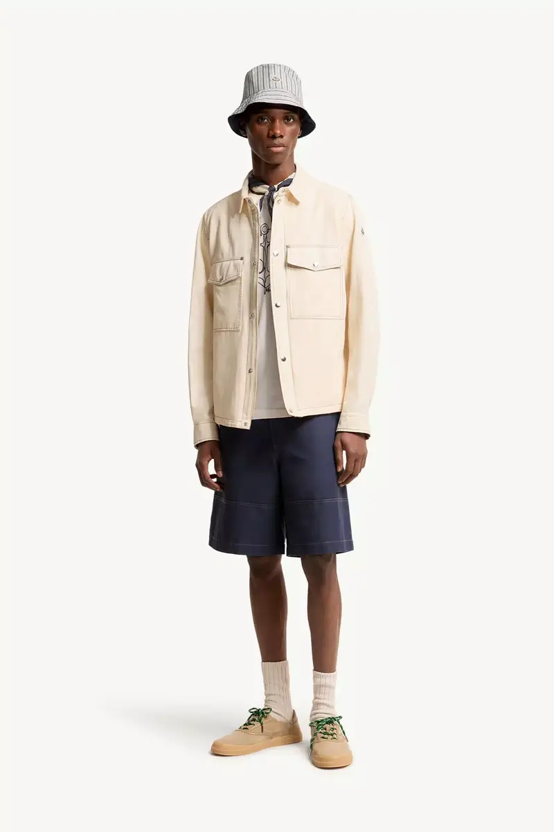 Moncler Watagua Cotton & Linen Blend Shirt Jacket | Thumbnail 3 Moncler Watagua Cotton & Linen Blend Shirt Jacket | Thumbnail 3