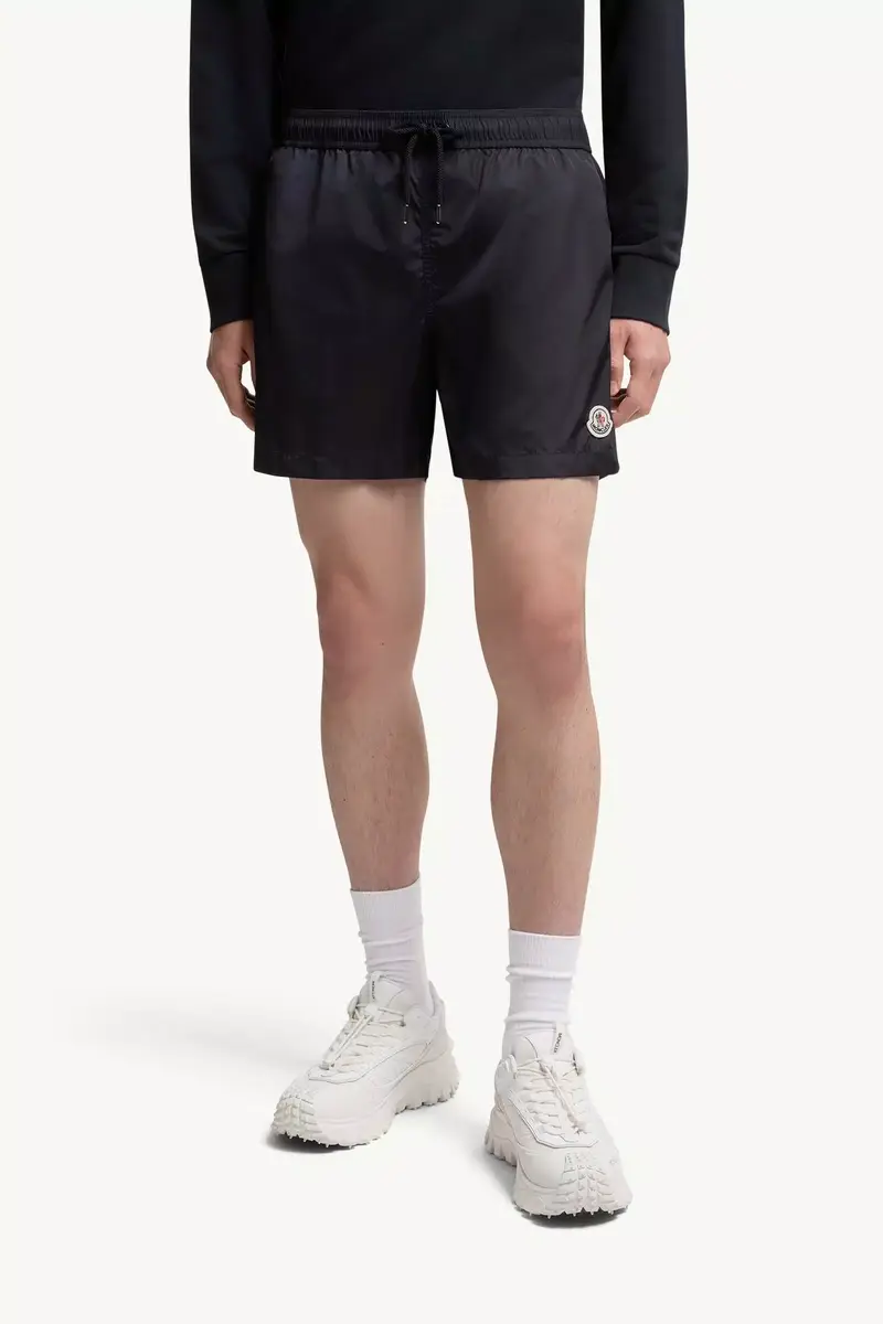 Moncler Logo Patch Swim Shorts | Thumbnail 5
