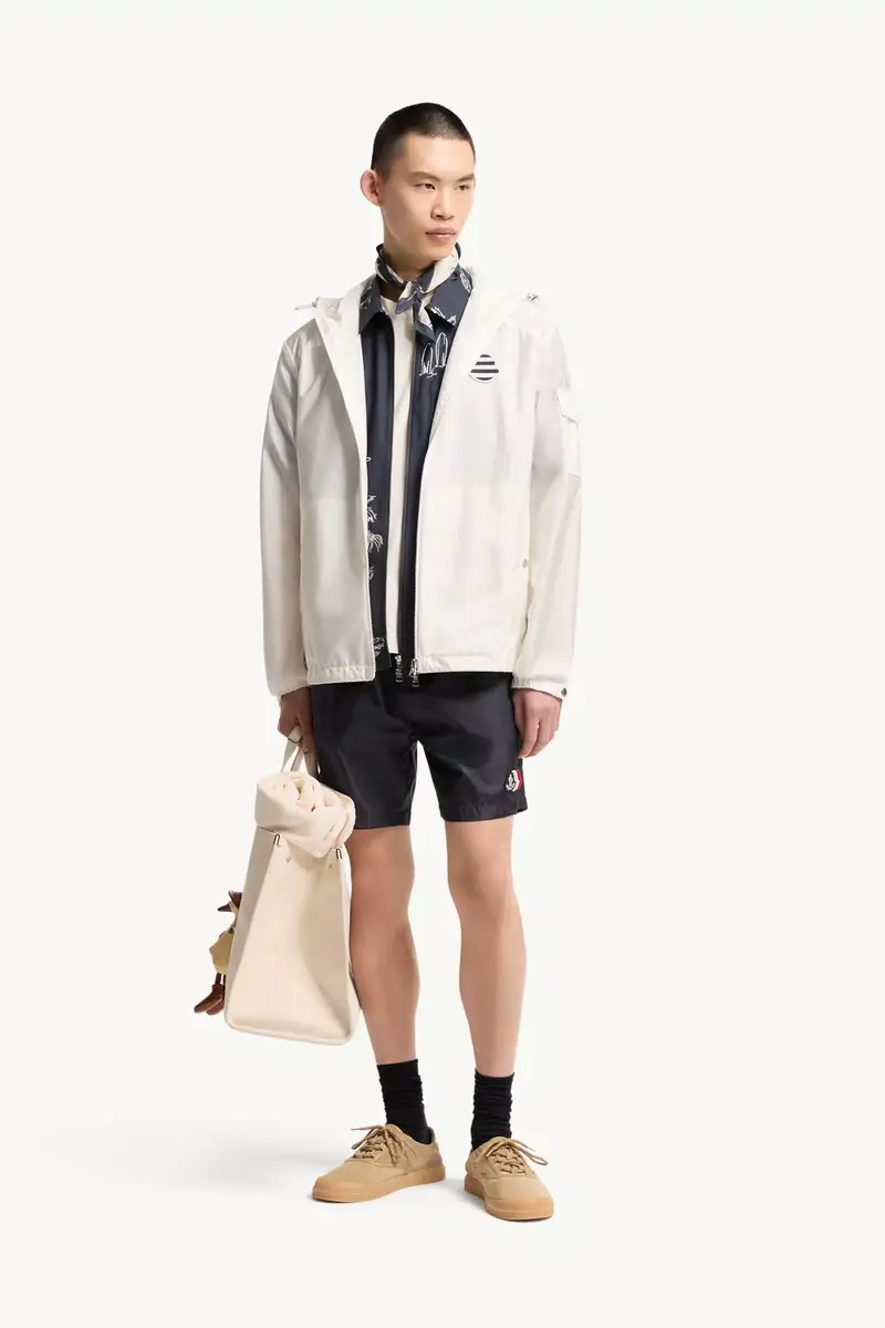 Moncler Logo Patch Swim Shorts | Thumbnail 3