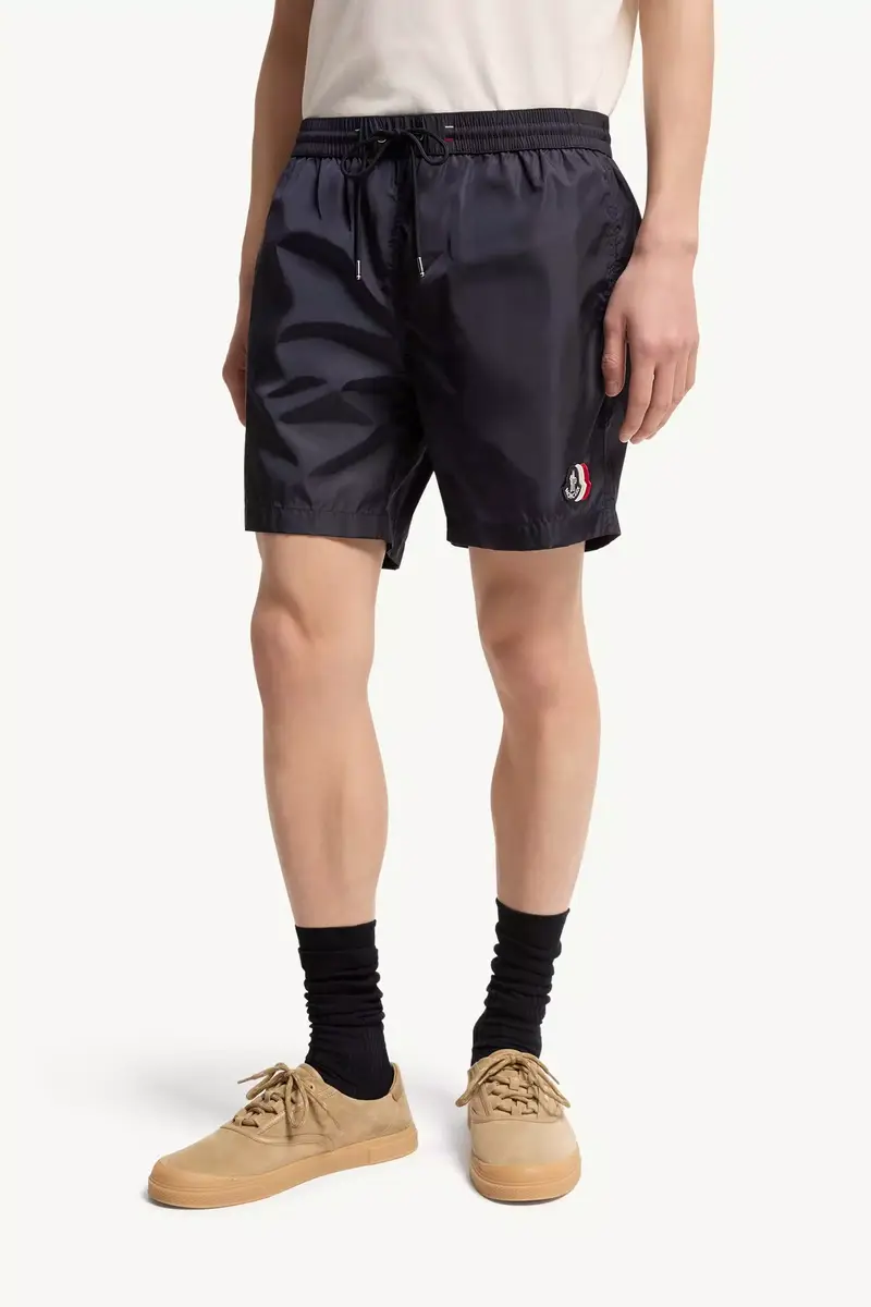 Moncler Logo Patch Swim Shorts | Thumbnail 5