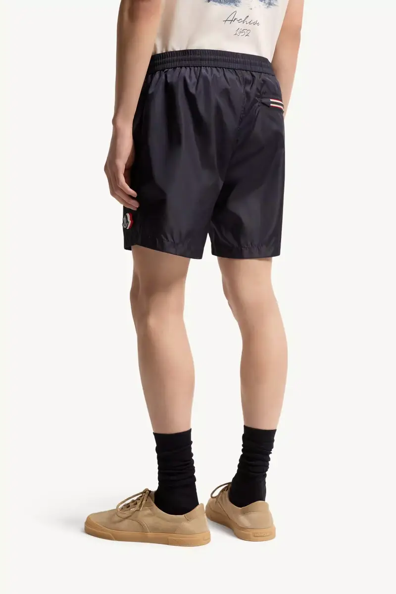 Moncler Logo Patch Swim Shorts | Thumbnail 6