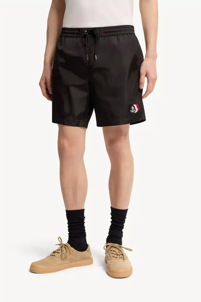 Moncler Logo Patch Swim Shorts | Thumbnail 5