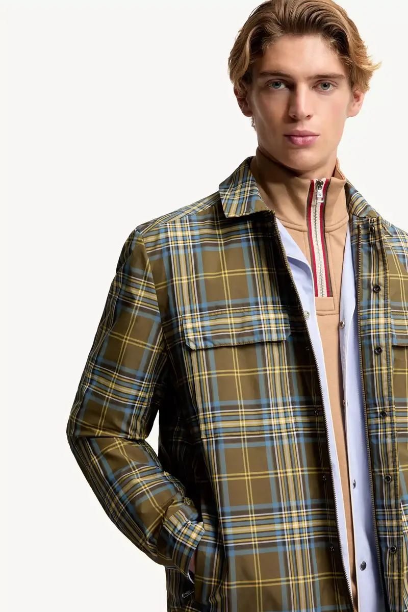 Moncler Monogram Checked Shirt Jacket | Thumbnail 7 Moncler Monogram Checked Shirt Jacket | Thumbnail 7