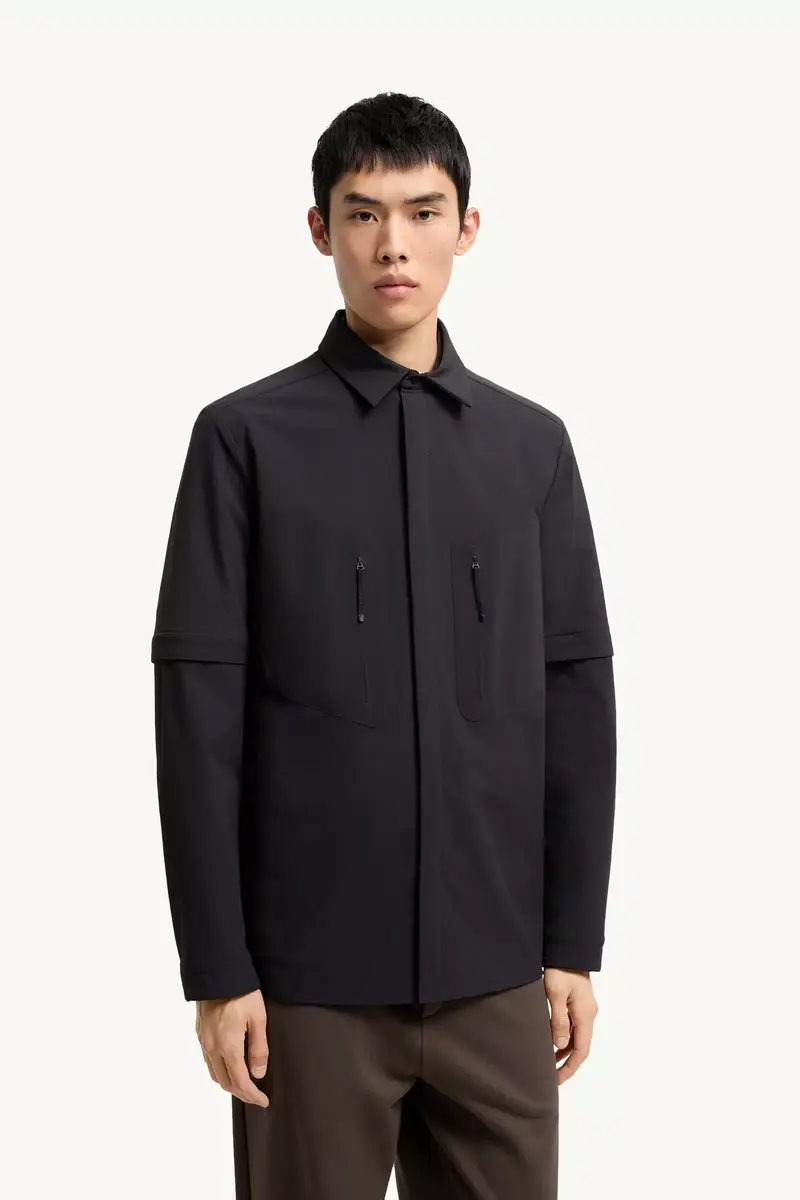 Moncler Logo 2-in1 Shirt Jacket | Thumbnail 5 Moncler Logo 2-in1 Shirt Jacket | Thumbnail 5