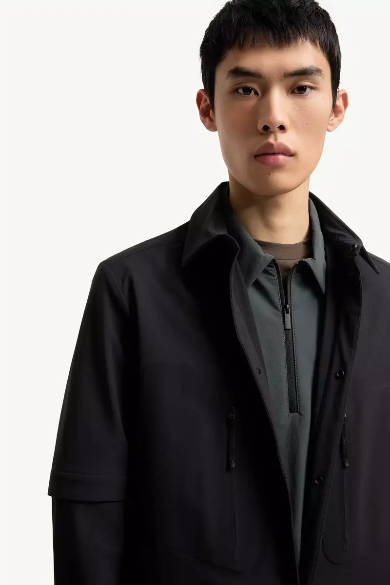 Moncler Logo 2-in1 Shirt Jacket | Thumbnail 8 Moncler Logo 2-in1 Shirt Jacket | Thumbnail 8