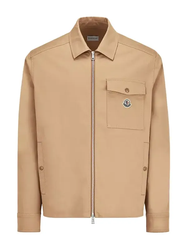 Cotton Blend Gabardine Shirt Jacket Cotton Blend Gabardine Shirt Jacket