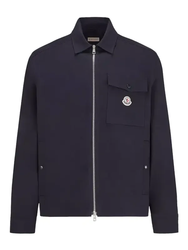 Cotton Blend Gabardine Shirt Jacket Cotton Blend Gabardine Shirt Jacket