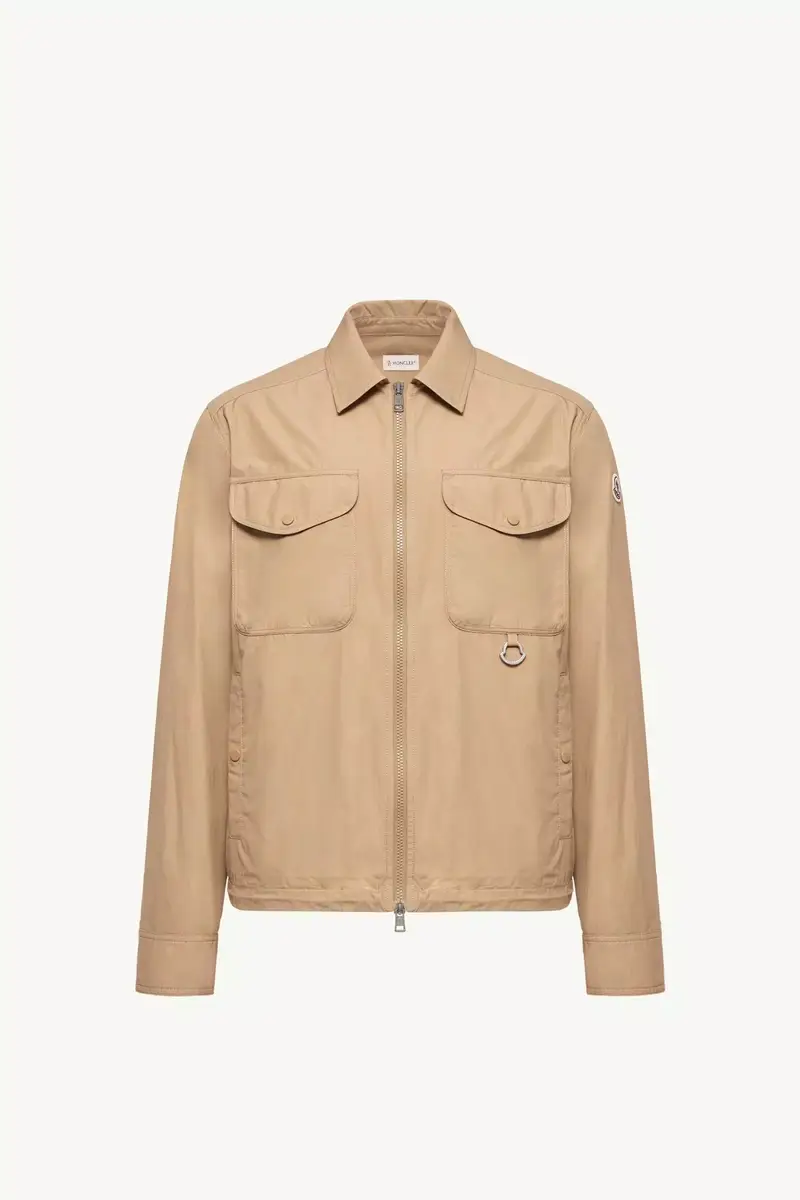 Moncler Cotton Poplin Long Sleeve Zip-up Shirt Jacket | Thumbnail 2