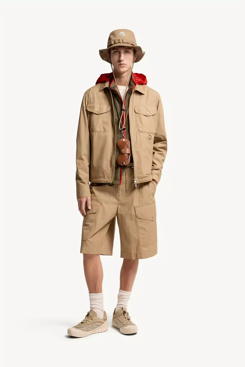 Moncler Cotton Poplin Long Sleeve Zip-up Shirt Jacket | Thumbnail 3