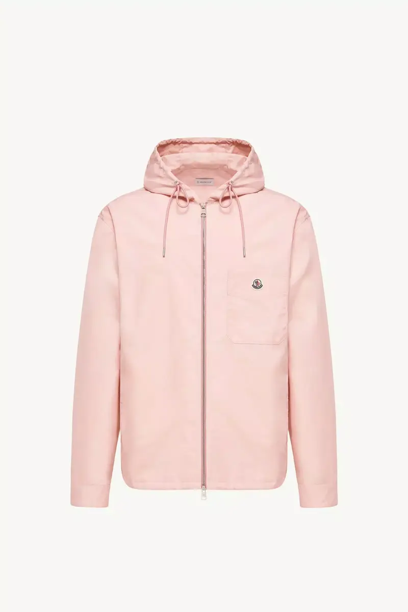 Moncler Cotton Blend Poplin Hooded Jacket | Thumbnail 2