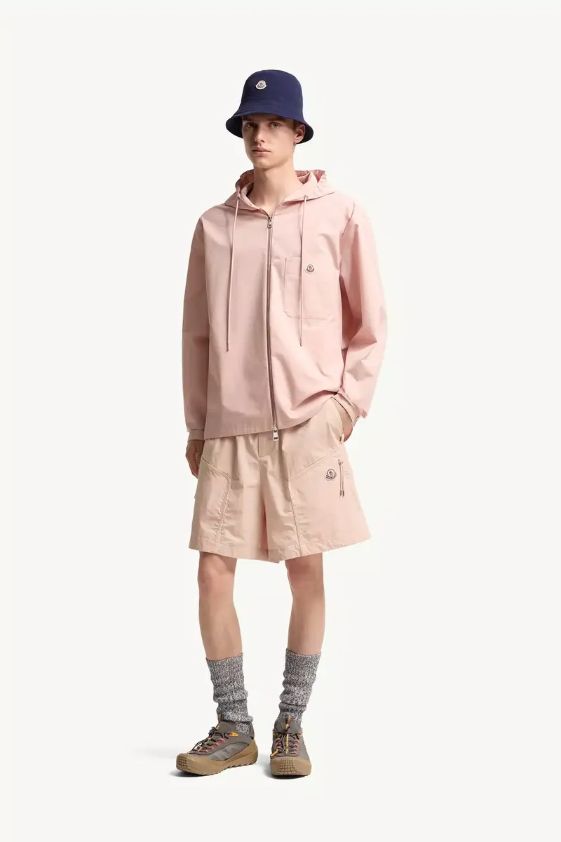 Moncler Cotton Blend Poplin Hooded Jacket | Thumbnail 3