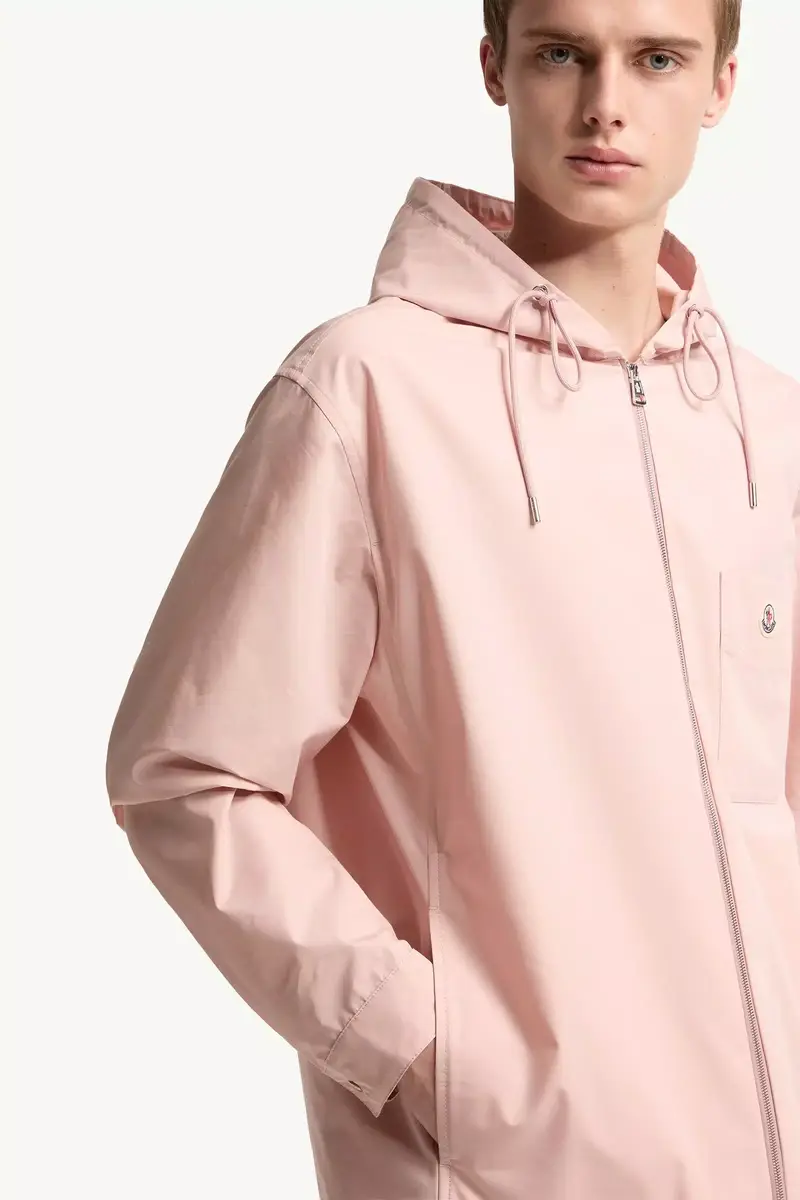 Moncler Cotton Blend Poplin Hooded Jacket | Thumbnail 7