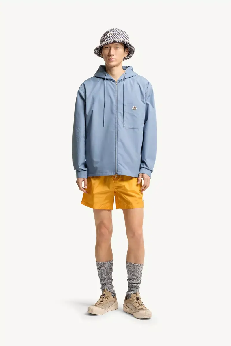 Moncler Cotton Blend Poplin Hooded Shirt Jacket | Thumbnail 3 Moncler Cotton Blend Poplin Hooded Shirt Jacket | Thumbnail 3