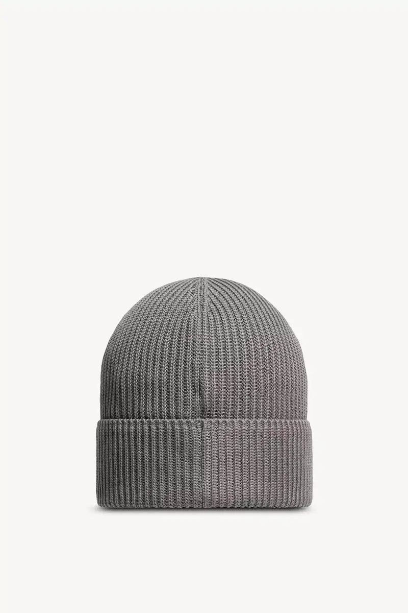 Moncler Logo Cotton Beanie | Thumbnail 5 Moncler Logo Cotton Beanie | Thumbnail 5