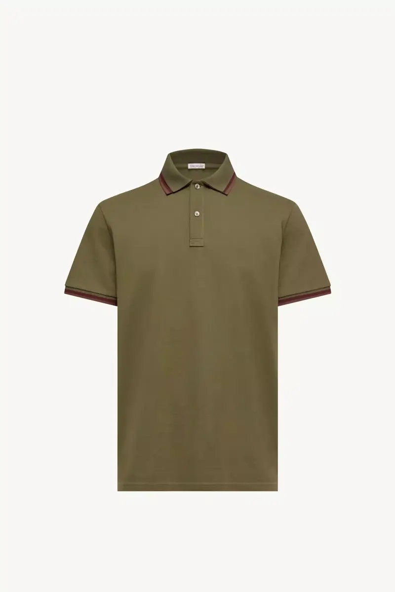 Moncler Double Collar Cotton Piquet Polo Shirt | Thumbnail 2 Moncler Double Collar Cotton Piquet Polo Shirt | Thumbnail 2